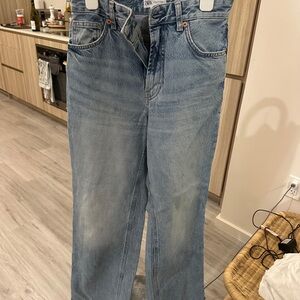 Zara Women's High Rise Light Blue Jeans
